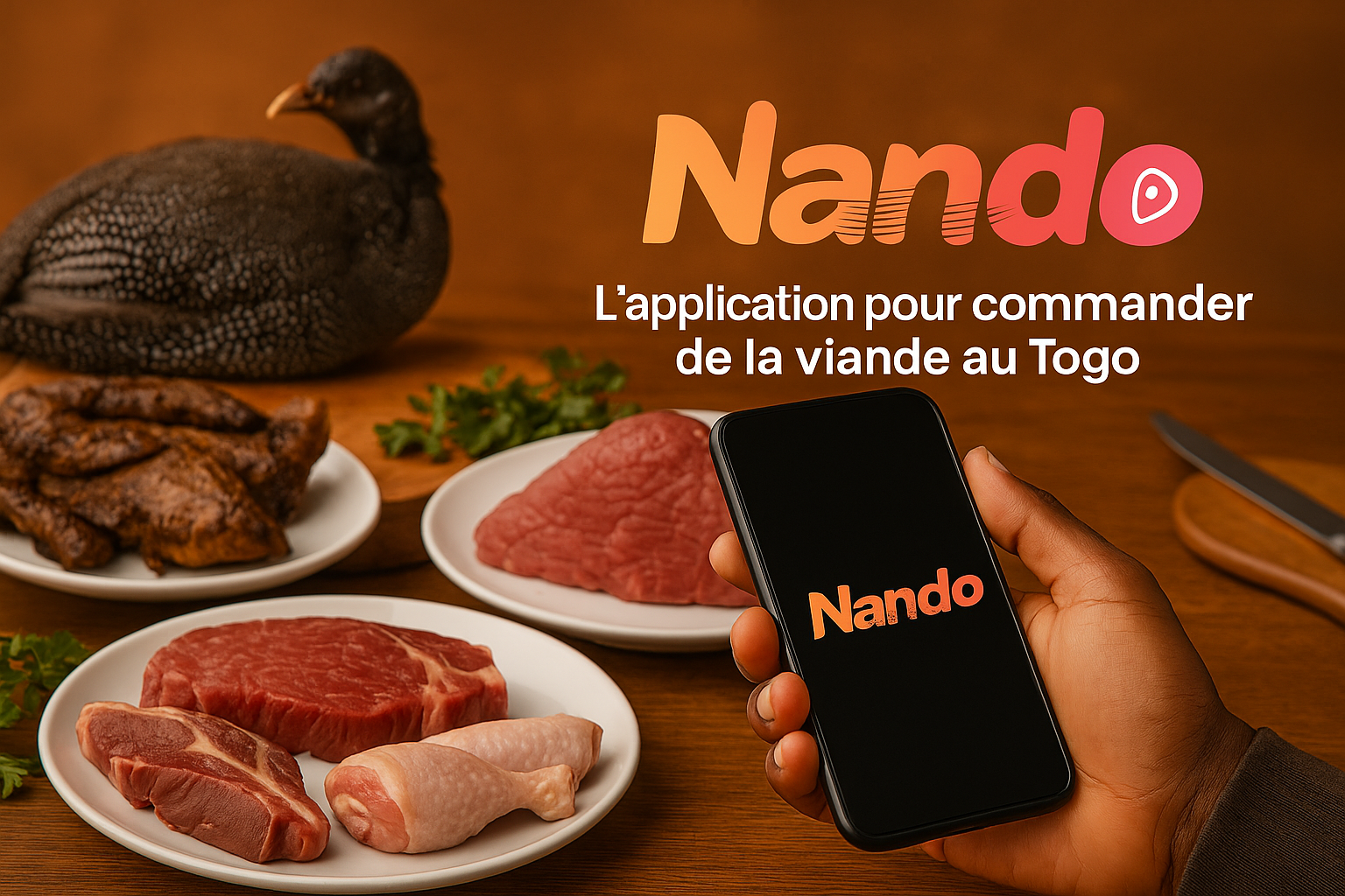 🍖 Nando : L’application qui révolutionne l’achat de viande au Togo